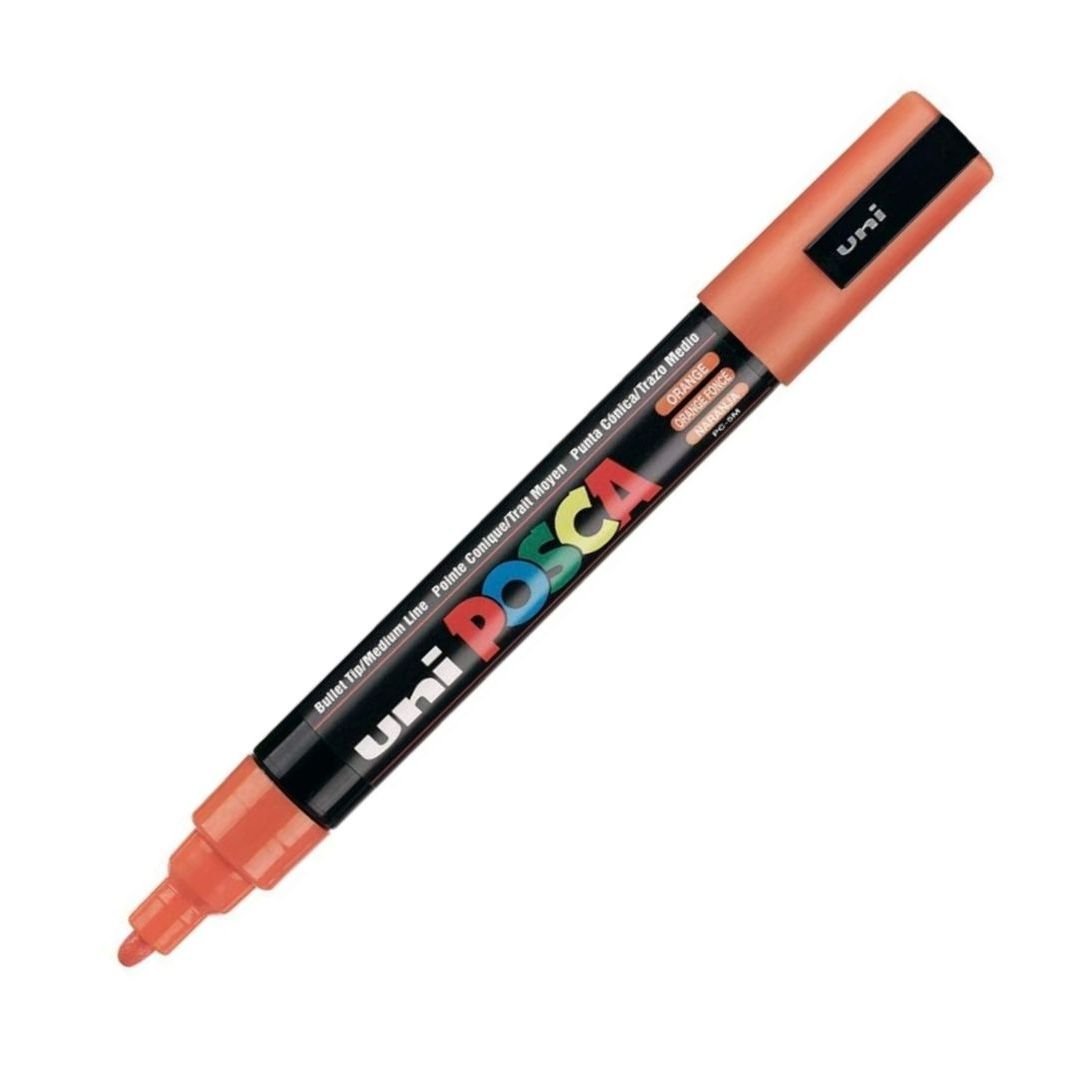 Uni-Posca - Water-Based - Medium Bullet Tip - PC 5M - Orange Marker
