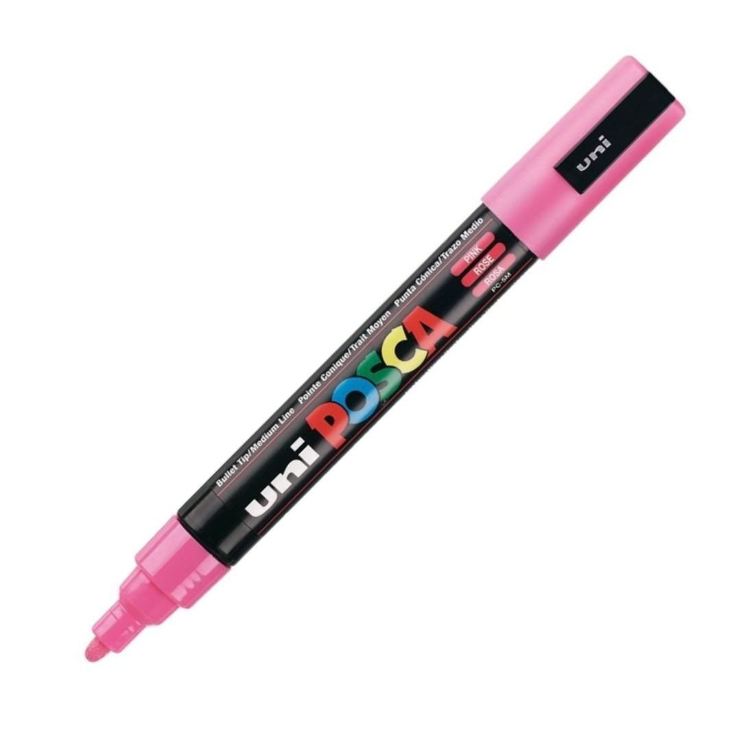 Uni-Posca - Water-Based - Medium Bullet Tip - PC 5M - Pink Marker