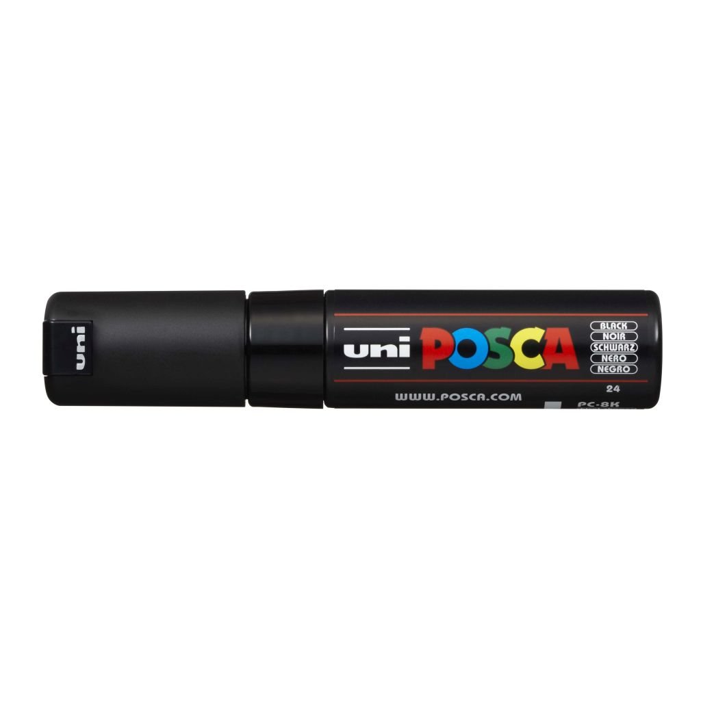 Uni-Posca - Water-Based - Extra Fine Chisel Tip - PC 8K - Black Marker