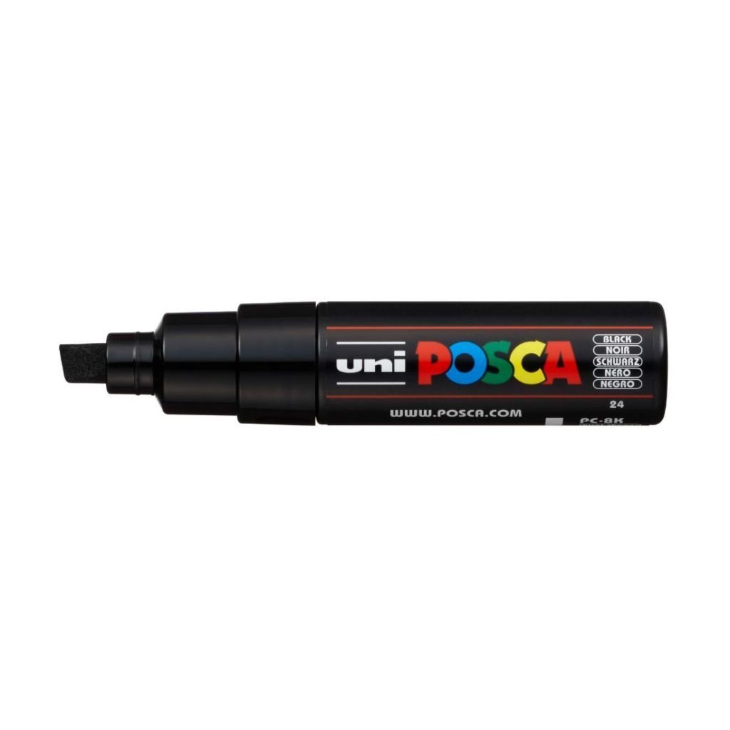 Uni-Posca - Water-Based - Extra Fine Chisel Tip - PC 8K - Black Marker