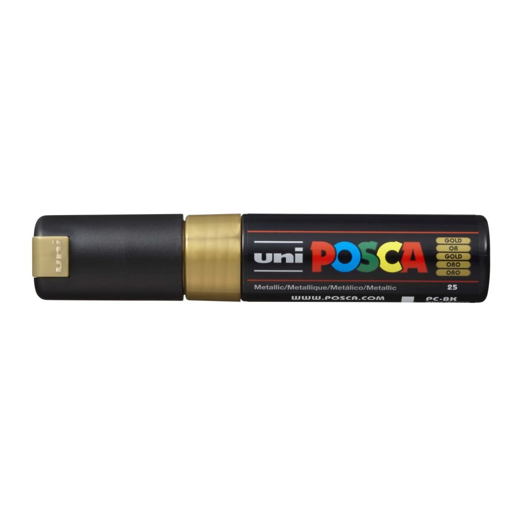 Uni-Posca - Water-Based - Extra Fine Chisel Tip - PC 8K - Gold Marker
