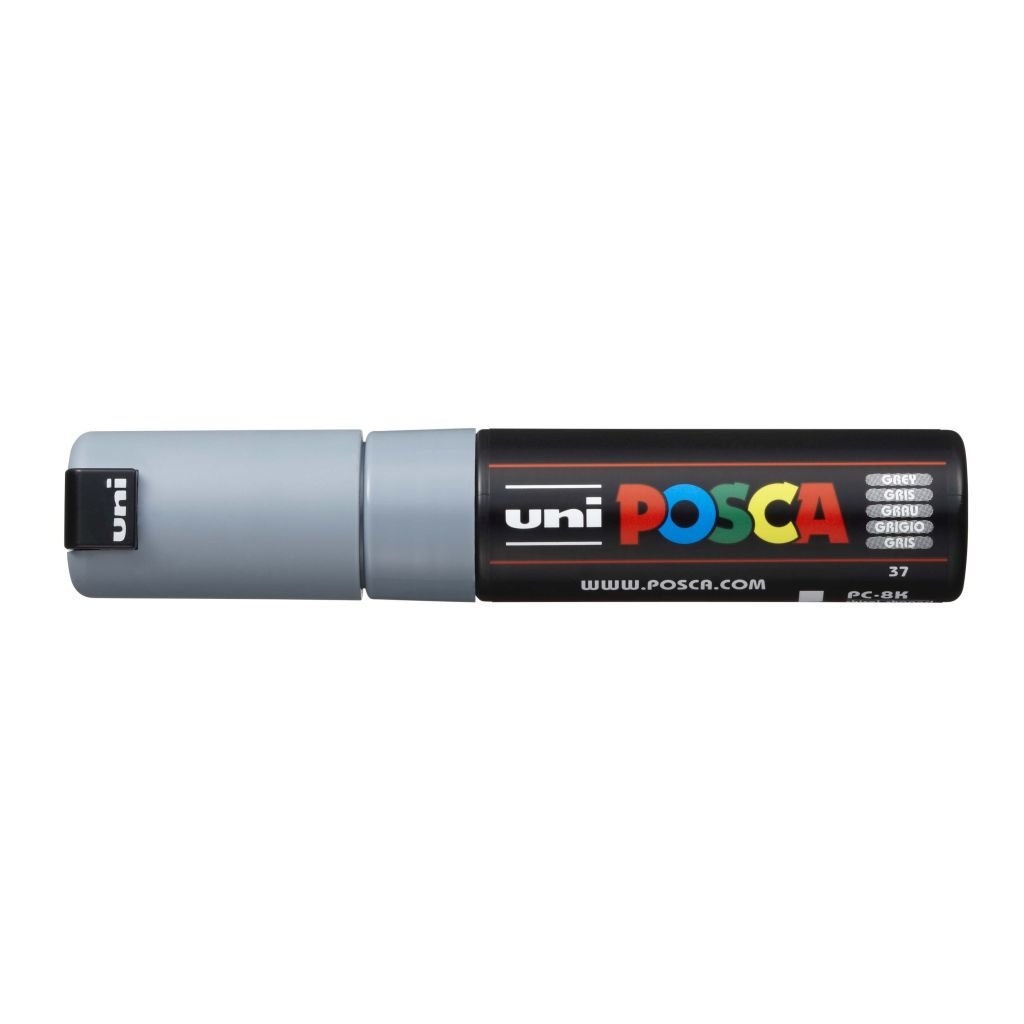 Uni-Posca - Water-Based - Extra Fine Chisel Tip - PC 8K - Grey Marker