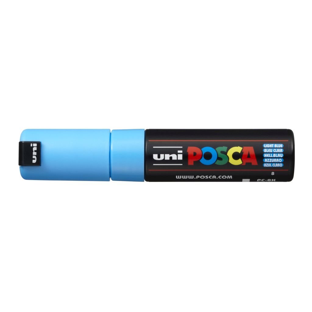 Uni-Posca - Water-Based - Extra Fine Chisel Tip - PC 8K - Light Blue Marker