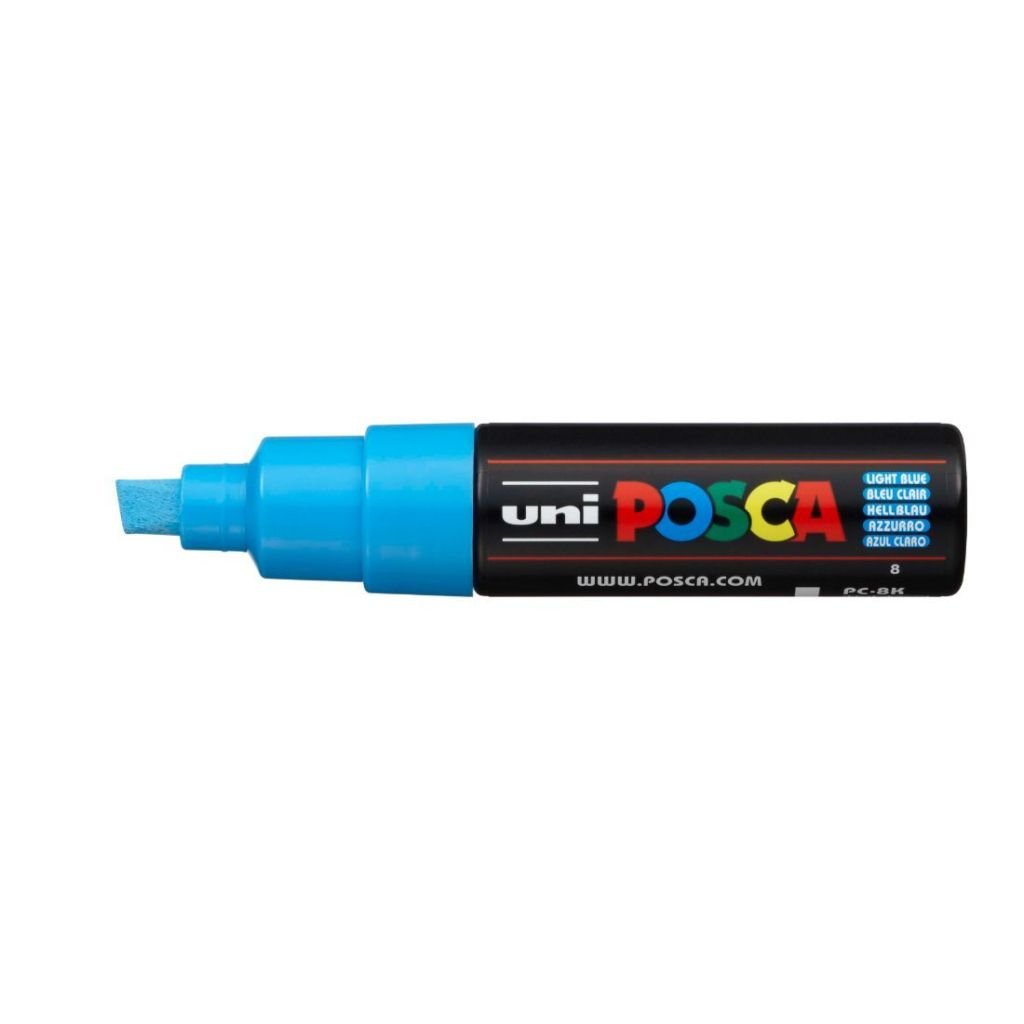 Uni-Posca - Water-Based - Extra Fine Chisel Tip - PC 8K - Light Blue Marker
