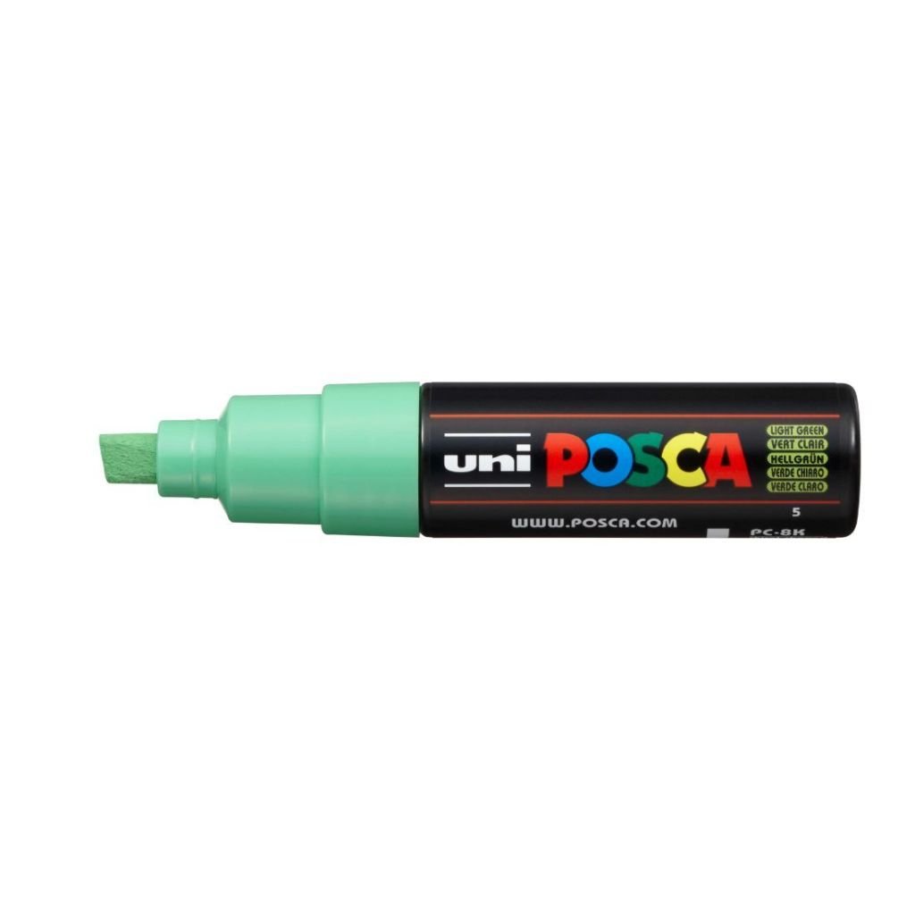 Uni-Posca - Water-Based - Extra Fine Chisel Tip - PC 8K - Light Green Marker