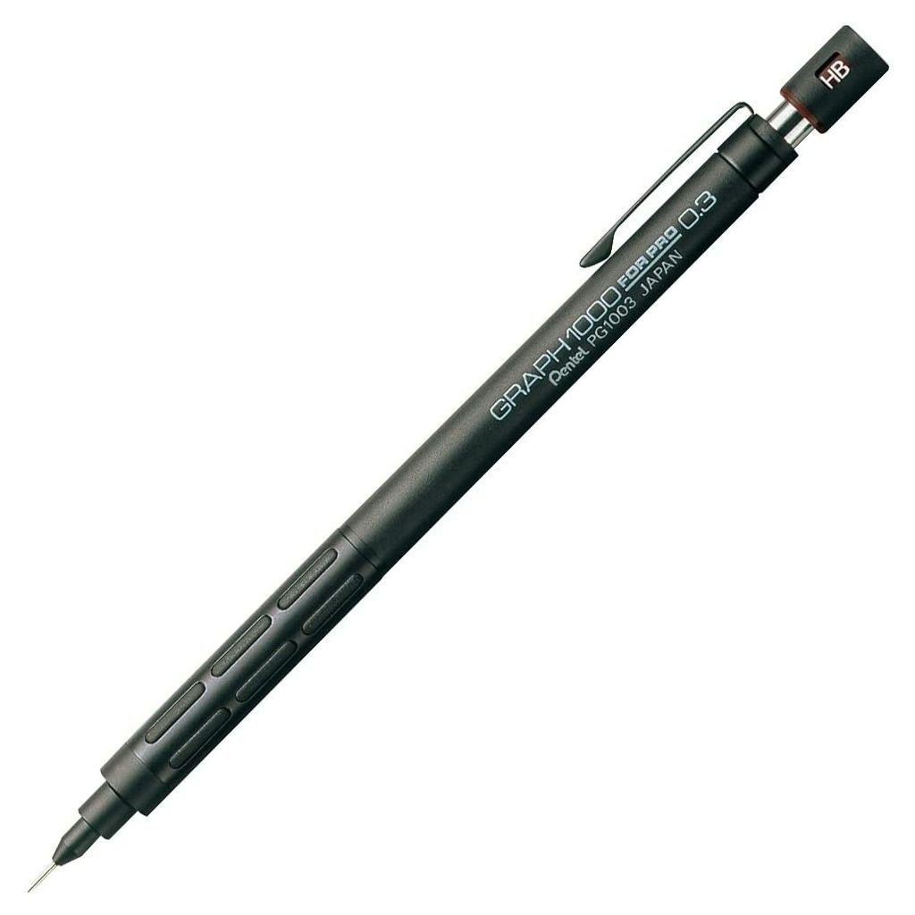 Pentel Graph 1000 For Pro Mechanical Drafting Pencil - 0.3 mm - Black Body