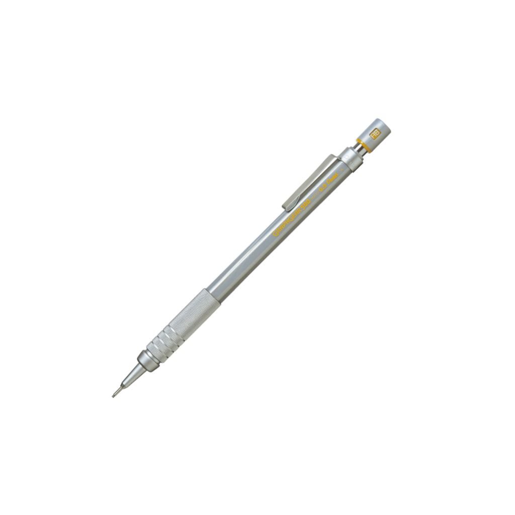 Pentel Graph Gear 500 Mechanical Drafting Pencil - 0.9 mm - Silver Body