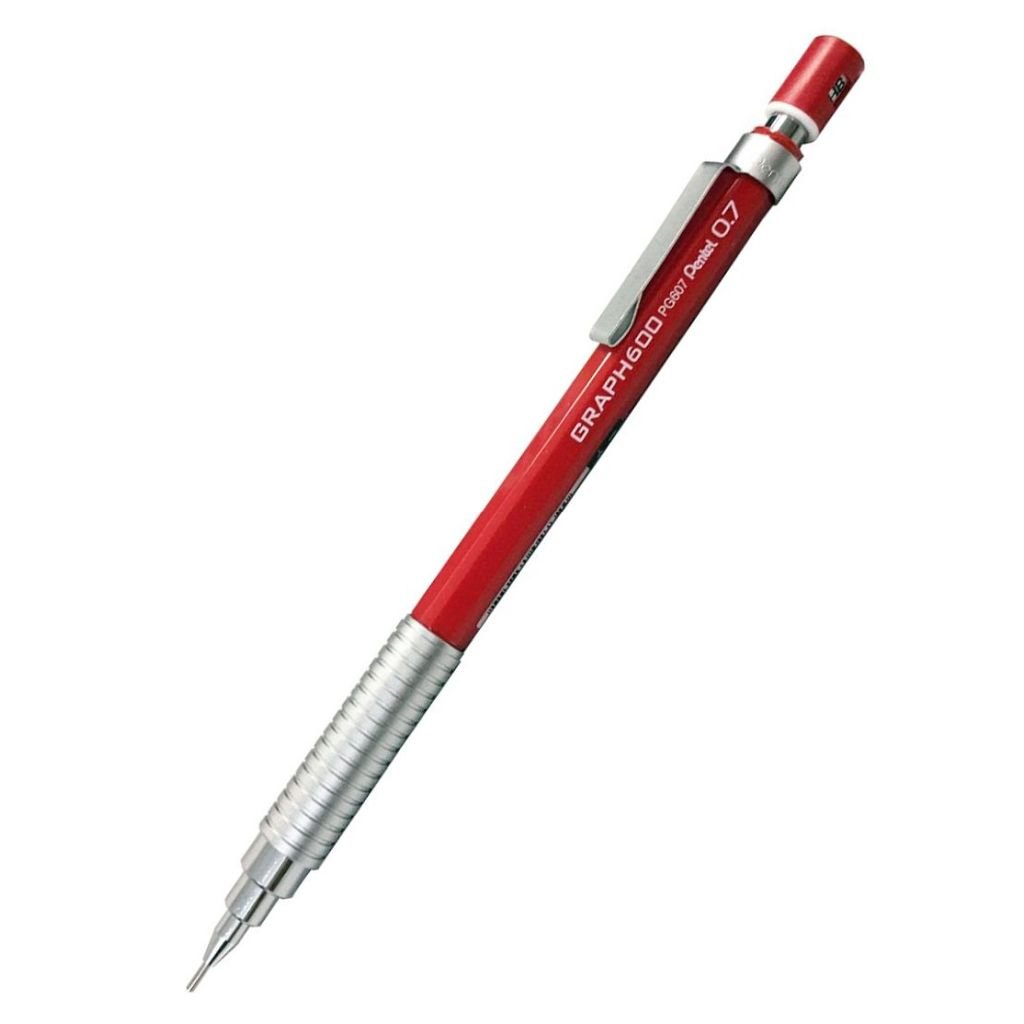 Pentel Graph Gear 600 Mechanical Drafting Pencil - 0.7 mm - Red Body