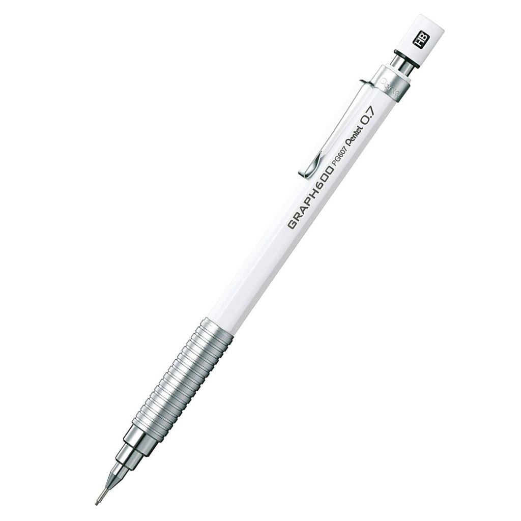 Pentel Graph Gear 600 Mechanical Drafting Pencil - 0.7 mm - White Body