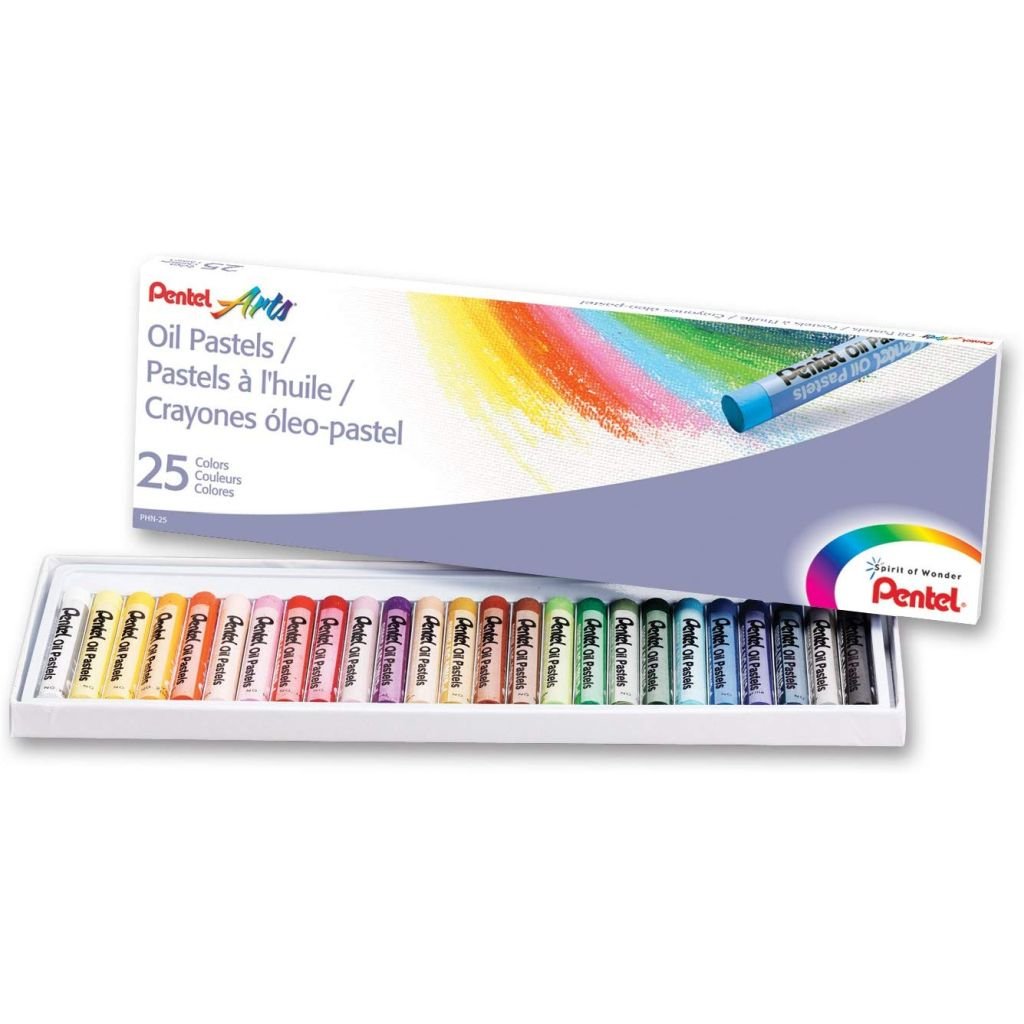 Pentel Arts Oil Pastel Set - 25 Assorted Colours