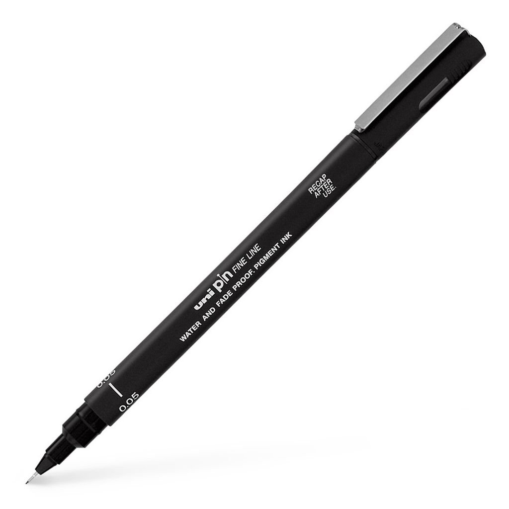 Uni-Ball Uni Pin Fine Line Drawing Pen - 0.05 MM - Black