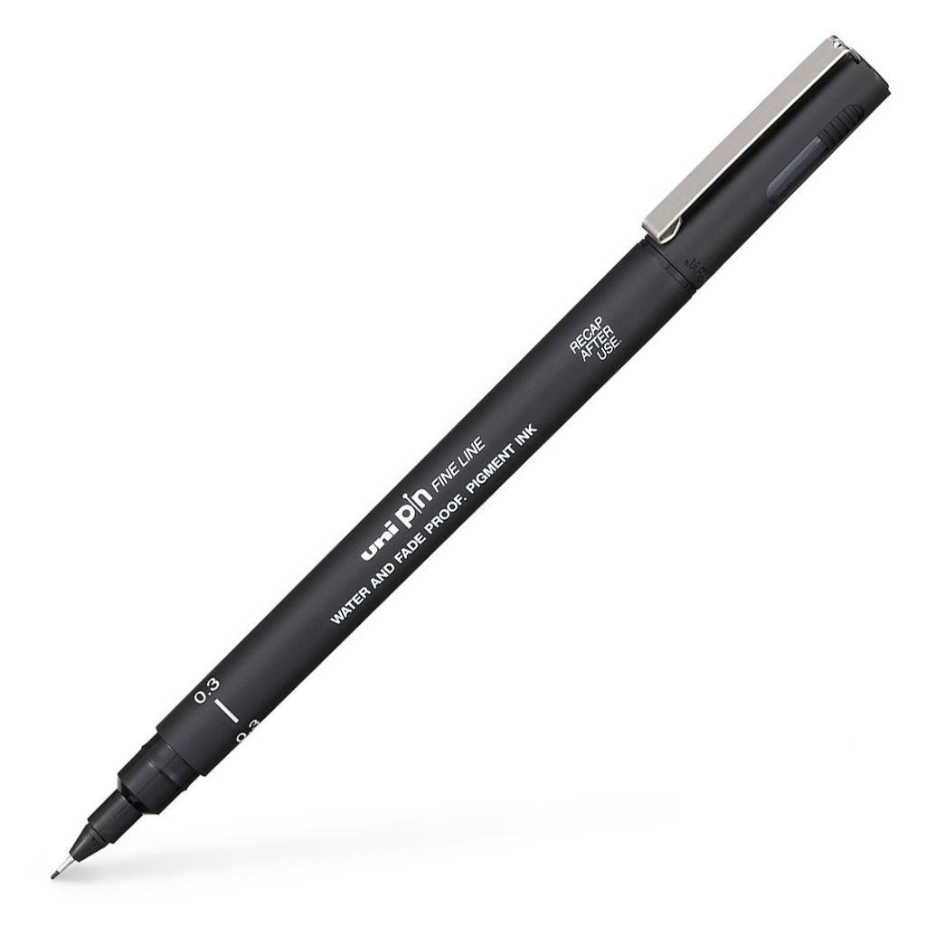 Uni-Ball Uni Pin Fine Line Drawing Pen - 0.3 MM - Black