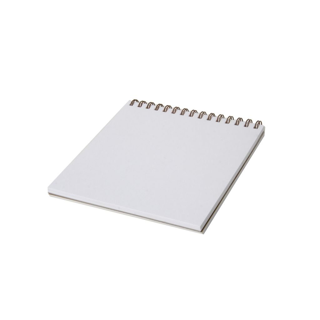 Scholar Artists' Sketch Pad Paryavaran - Square (19.5 cm x 19.5 cm or 7.68 in x 7.68 in) Natural White Smooth 150 GSM, Spiral Pad of 50 Sheets