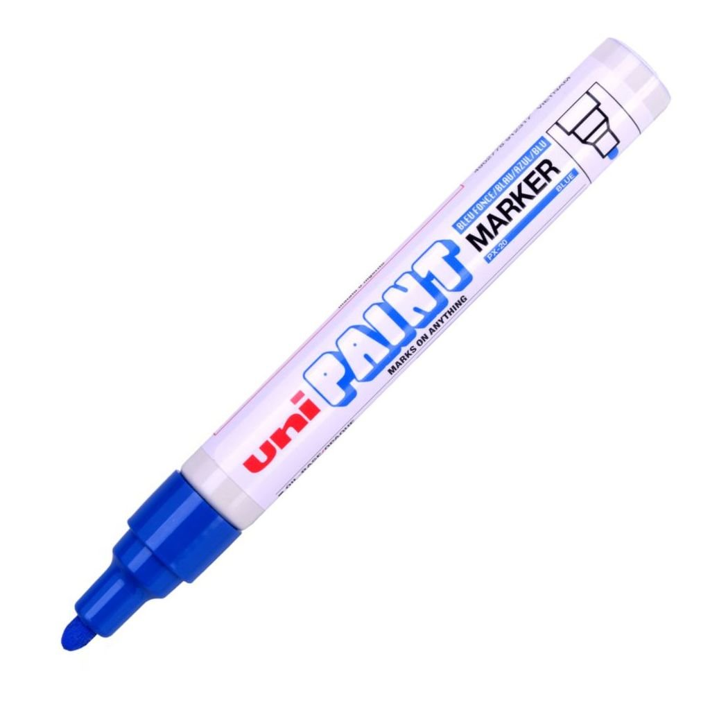 Uni-Ball Uni PX20 Oil Based Paint Marker - Medium Bullet Tip - Blue