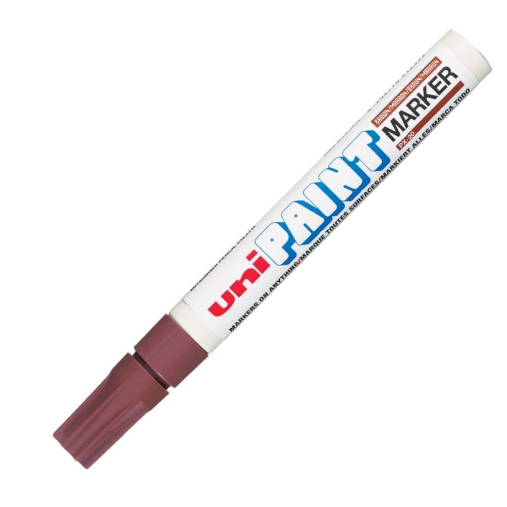 Uni-Ball Uni PX20 Oil Based Paint Marker - Medium Bullet Tip - Brown