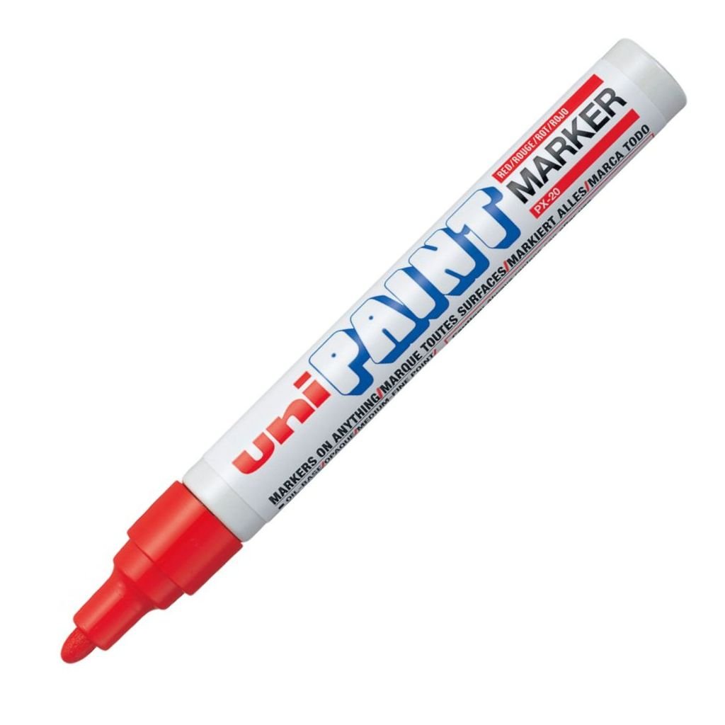Uni-Ball Uni PX20 Oil Based Paint Marker - Medium Bullet Tip - Red