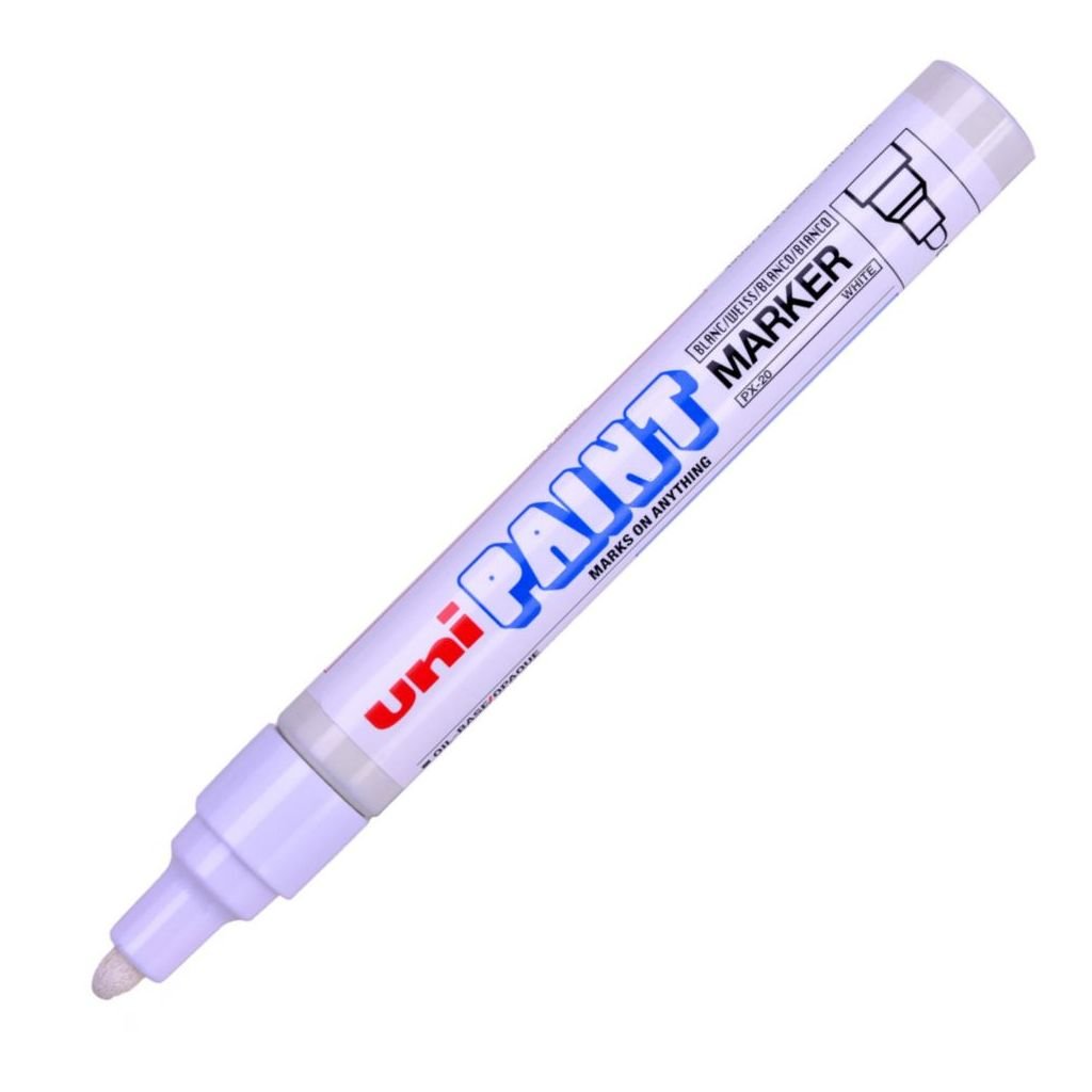 Uni-Ball Uni PX20 Oil Based Paint Marker - Medium Bullet Tip - White