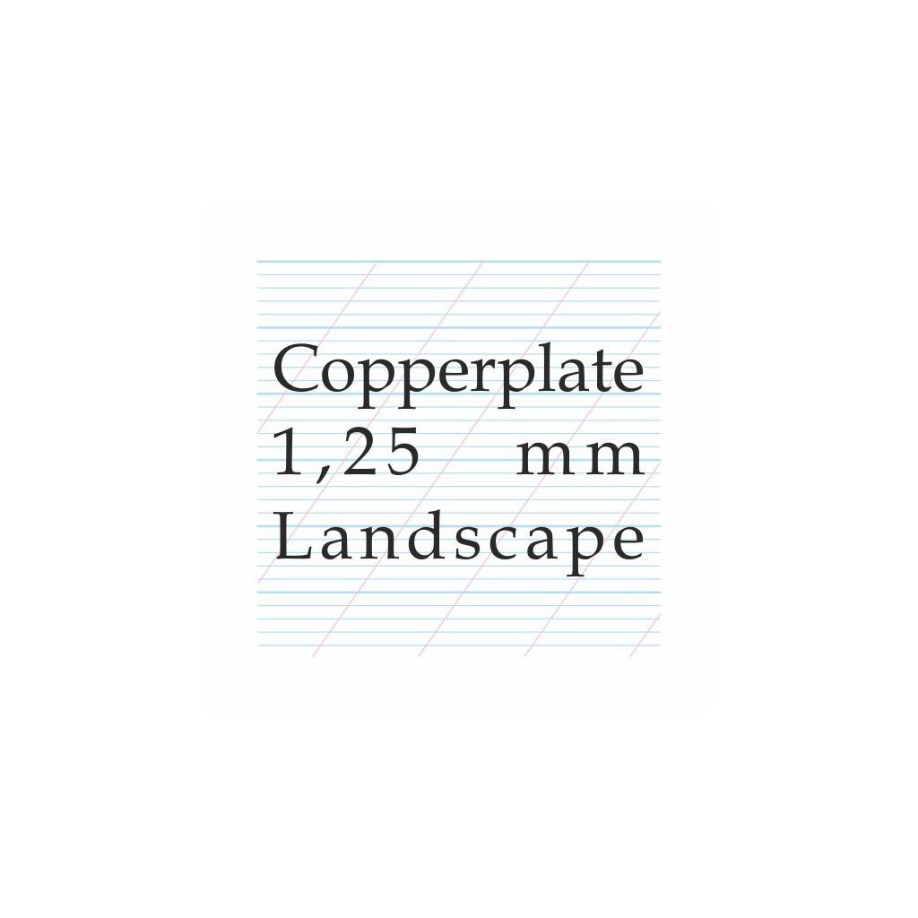 Art Essentials Calligraphy - 1.25 mm Copperplate, Spencerian Landscape - A4 (21 cm x 29.7 cm) Natural White Extra Smooth 120 GSM Paper, Polypack of 10 Sheets