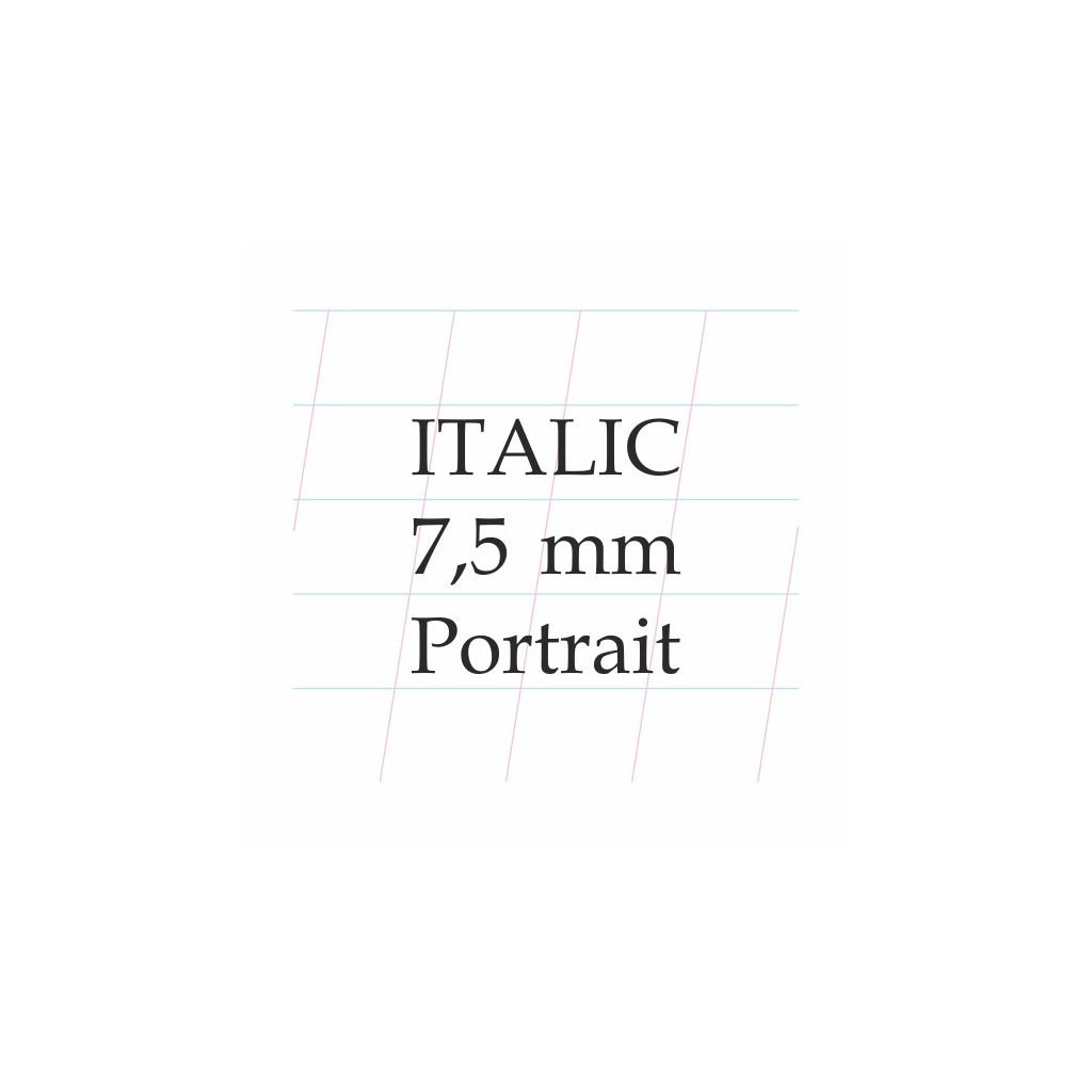 Art Essentials Calligraphy - 7.5 mm Italic, Portrait - A4 (21 cm x 29.7 cm) Natural White Extra Smooth 120 GSM Paper, Polypack of 10 Sheets