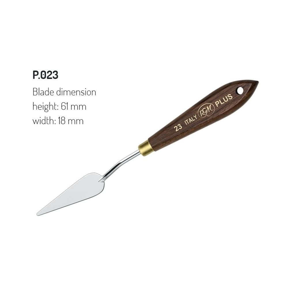 RGM - Plus Line - Painting Palette Knife - Wooden Handle - Design 23