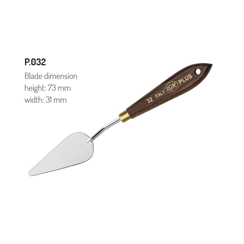 RGM - Plus Line - Painting Palette Knife - Wooden Handle - Design 32