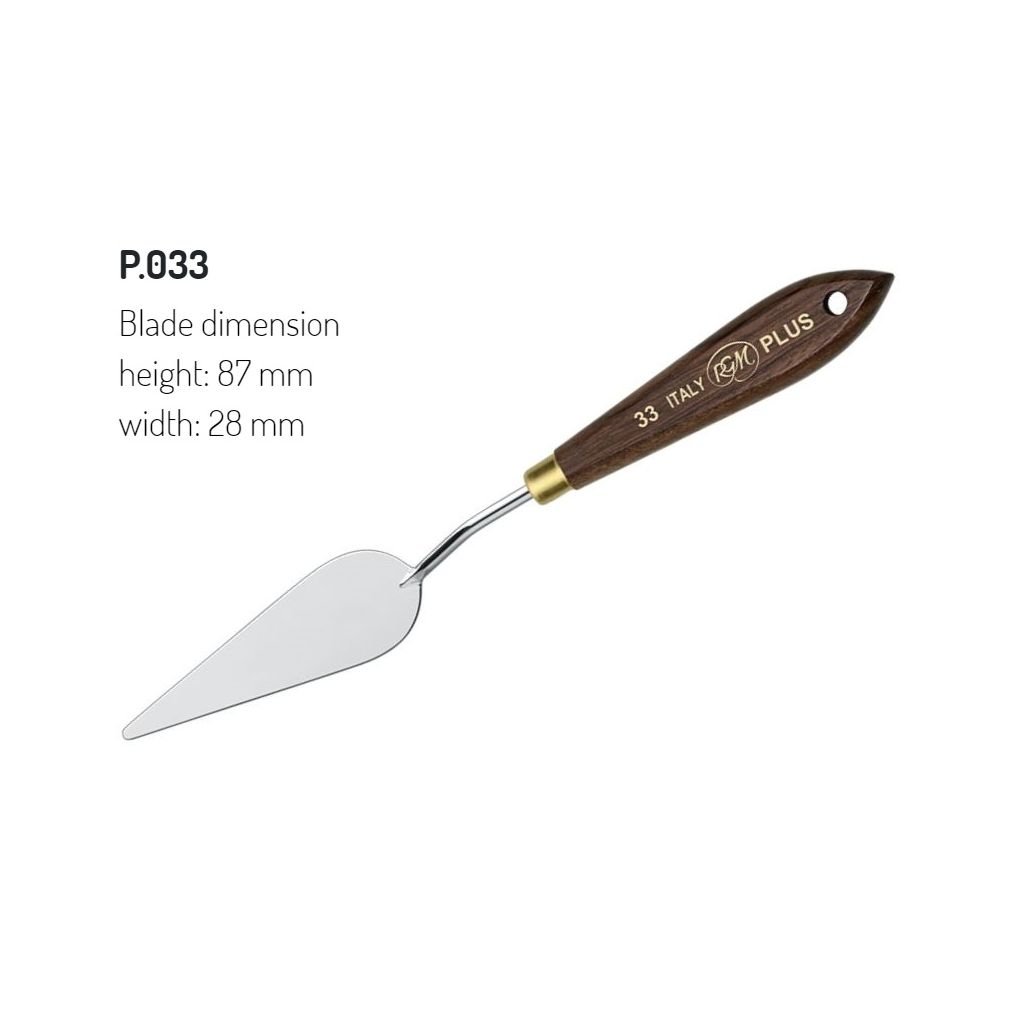 RGM - Plus Line - Painting Palette Knife - Wooden Handle - Design 33