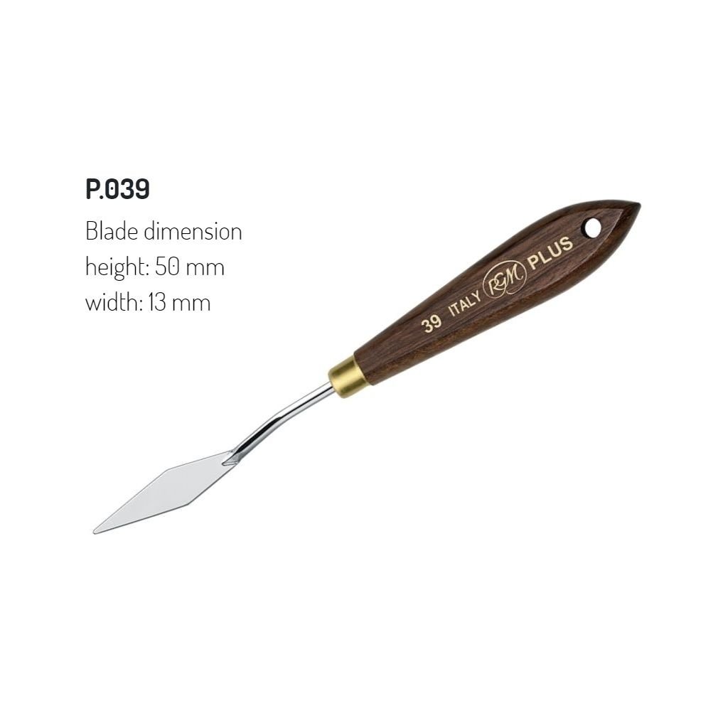 RGM - Plus Line - Painting Palette Knife - Wooden Handle - Design 39