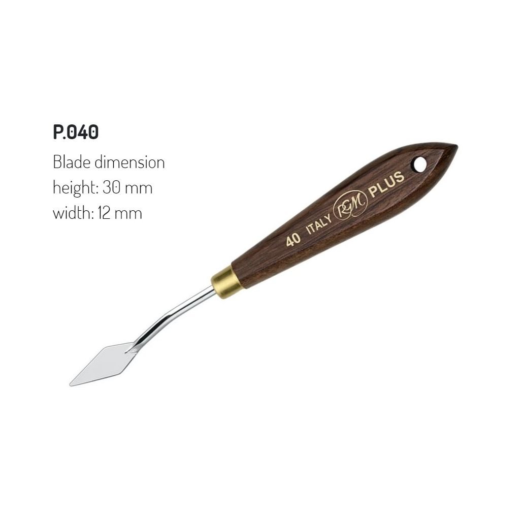 RGM - Plus Line - Painting Palette Knife - Wooden Handle - Design 40
