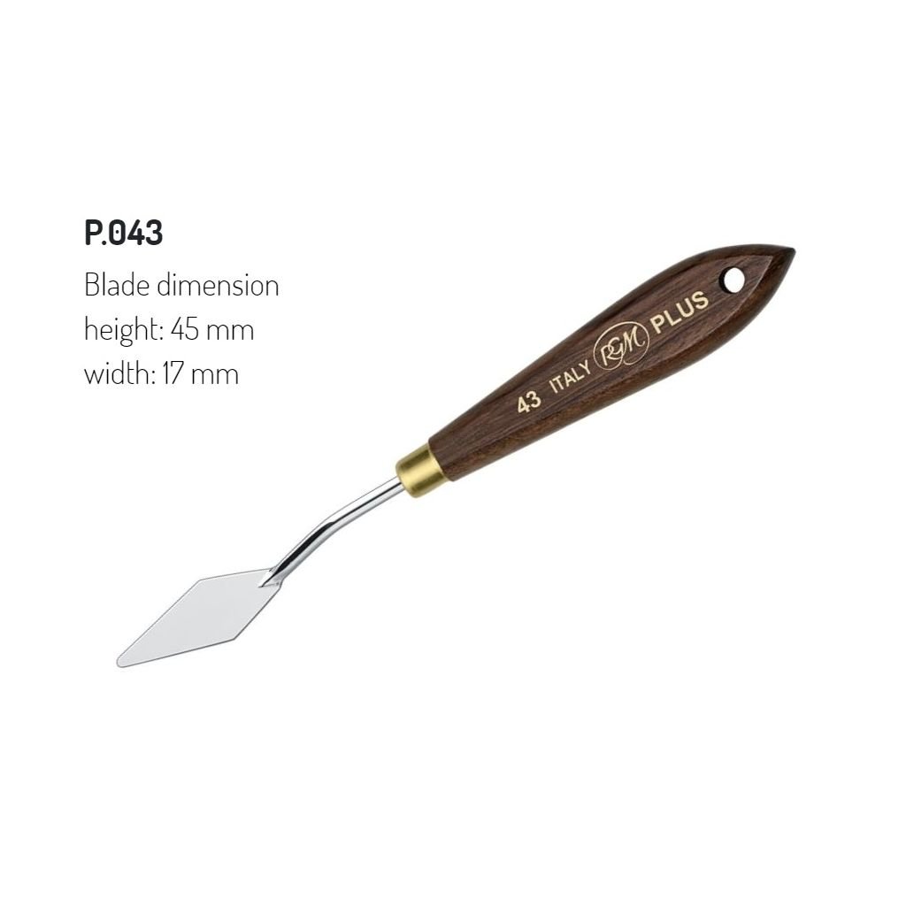 RGM - Plus Line - Painting Palette Knife - Wooden Handle - Design 43