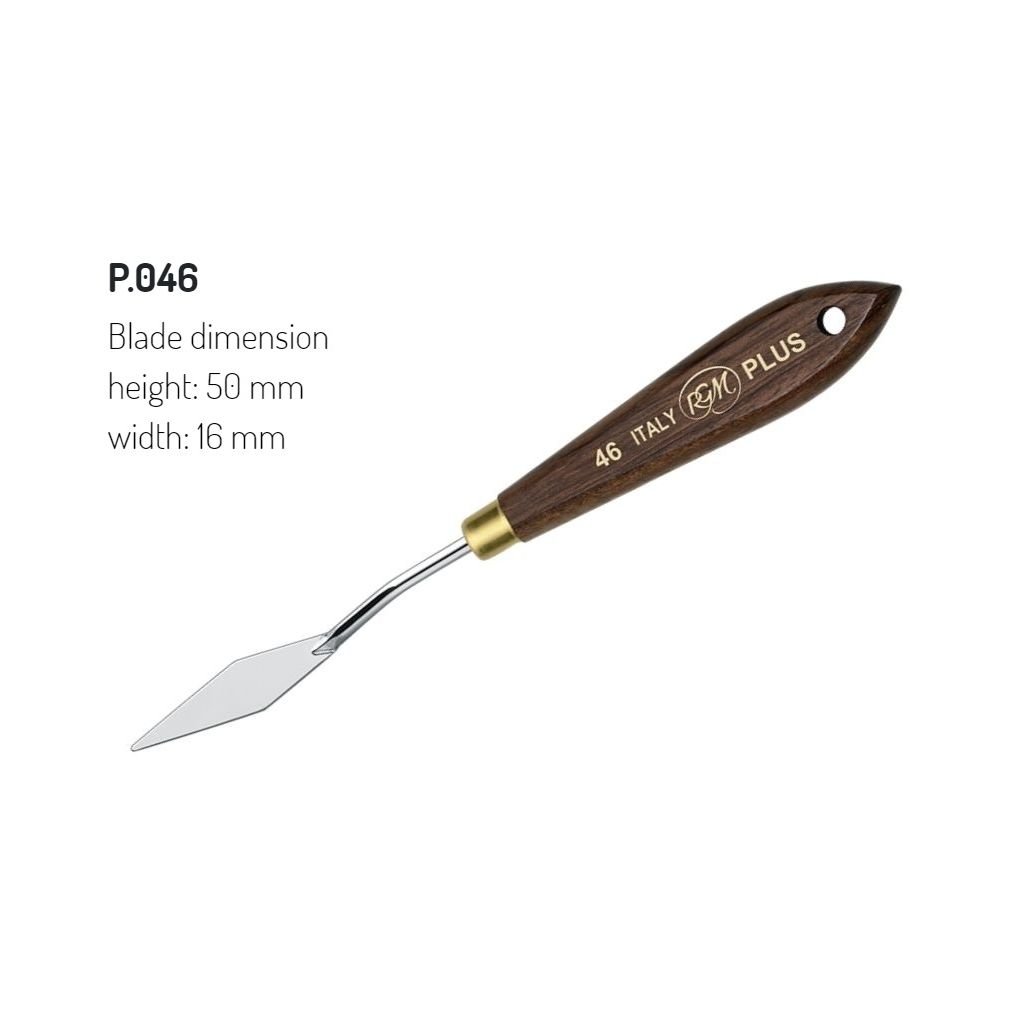 RGM - Plus Line - Painting Palette Knife - Wooden Handle - Design 46