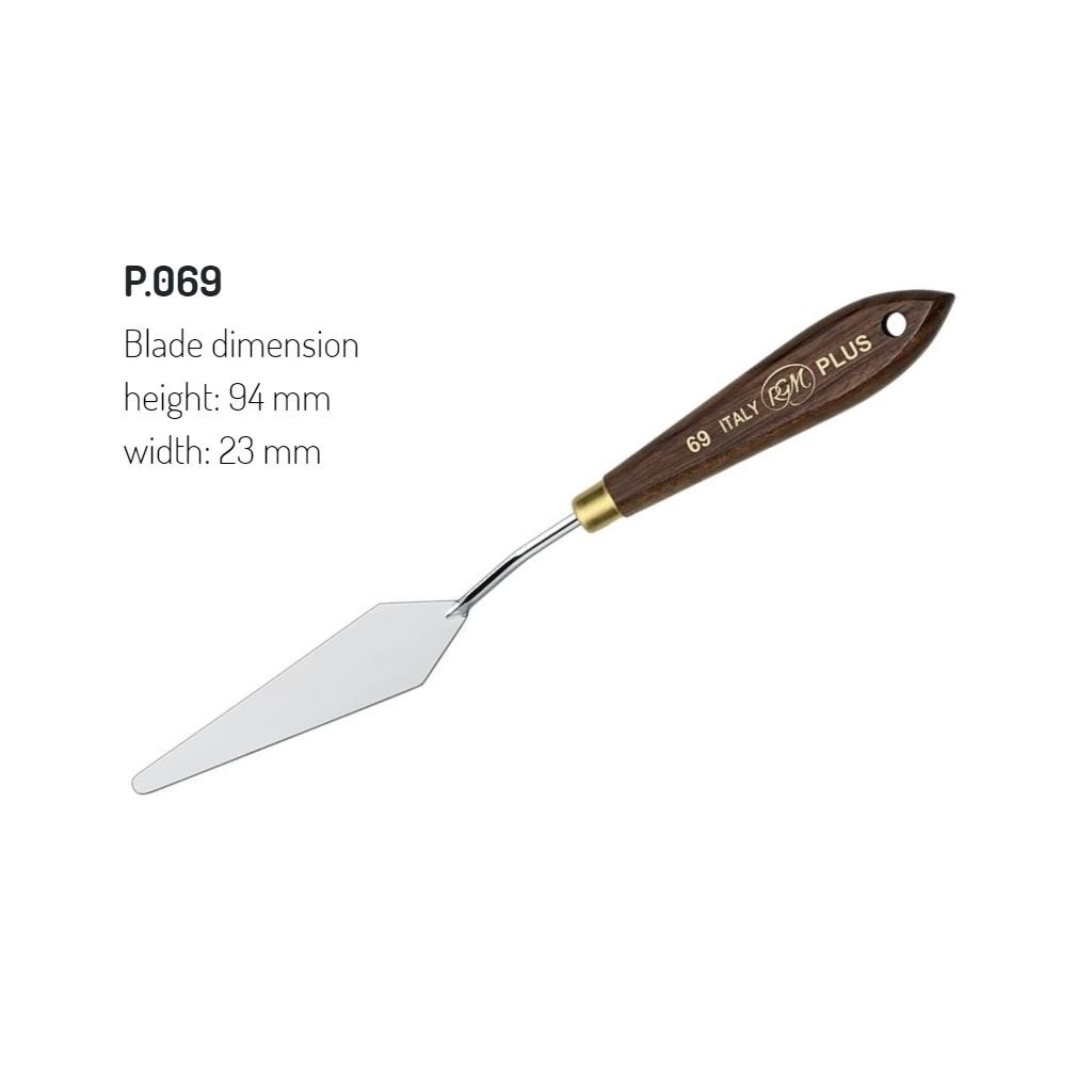RGM - Plus Line - Painting Palette Knife - Wooden Handle - Design 69