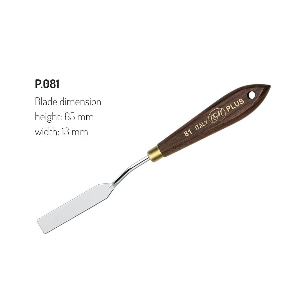 RGM - Plus Line - Painting Palette Knife - Wooden Handle - Design 81