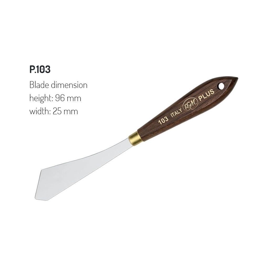 RGM - Plus Line - Painting Palette Knife - Wooden Handle - Design 103