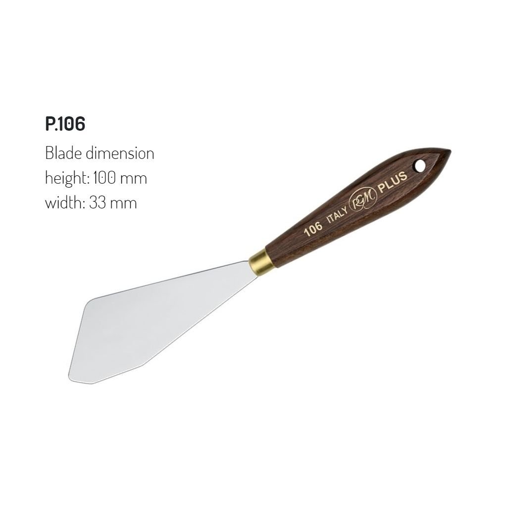 RGM - Plus Line - Painting Palette Knife - Wooden Handle - Design 106