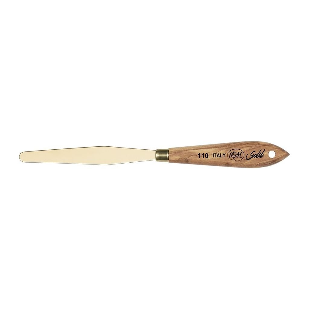 RGM - Gold Line - Painting Palette Knife - Wooden Handle - Design 110G