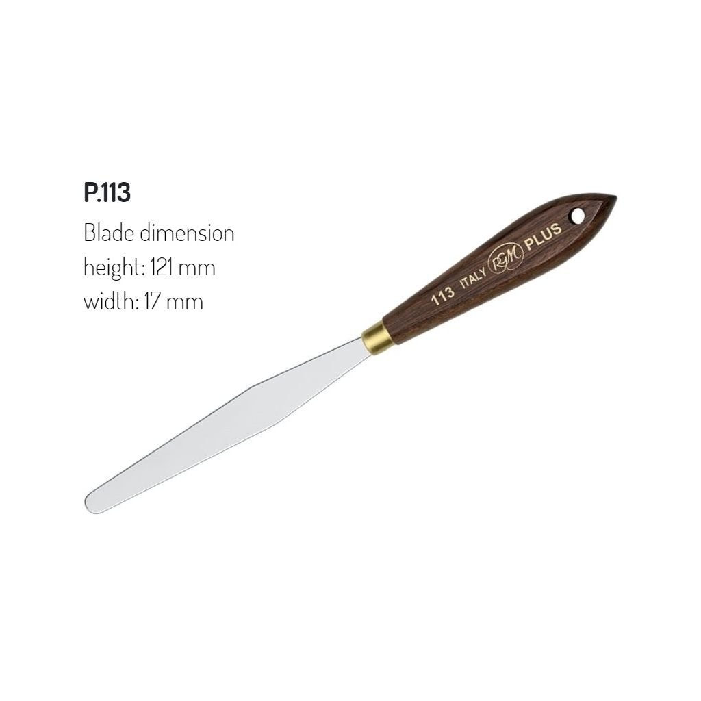 RGM - Plus Line - Painting Palette Knife - Wooden Handle - Design 113