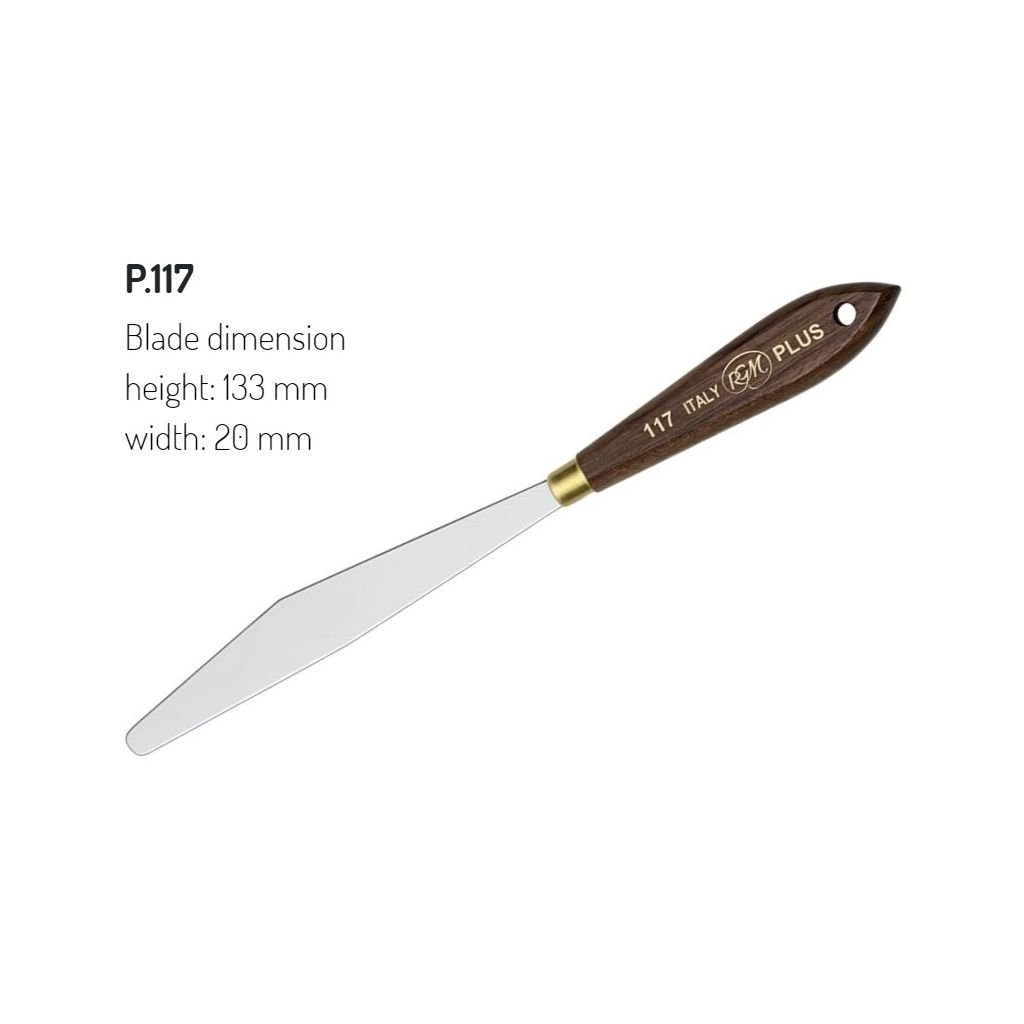 RGM - Plus Line - Painting Palette Knife - Wooden Handle - Design 117