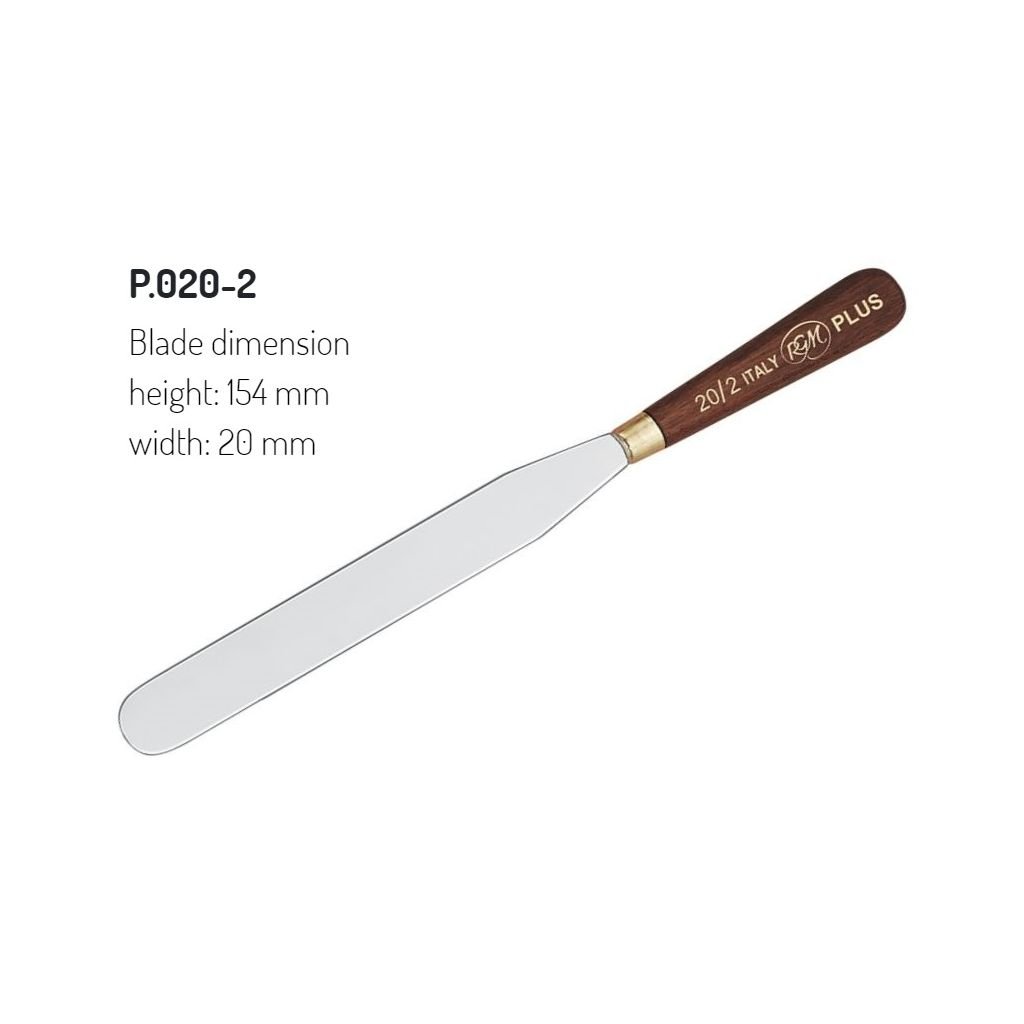 RGM - Plus Line - Painting Palette Knife - Wooden Handle - Design 20/2