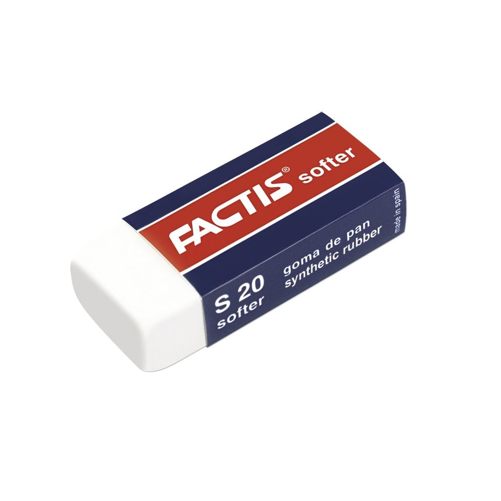 Factis Soft White Synthetic Rubber Eraser - S20