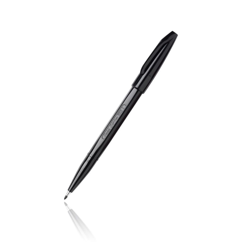 Pentel Sign Pen - Fine Fibre Tip - Black