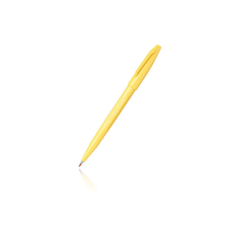 Pentel Sign Pen - Fine Fibre Tip - Yellow