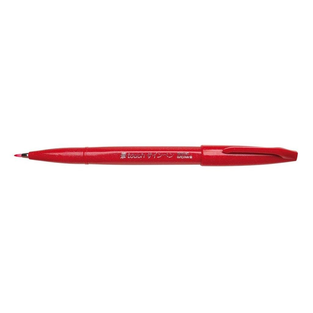Pentel Sign Pen Touch - Fude Brush Tip - Red
