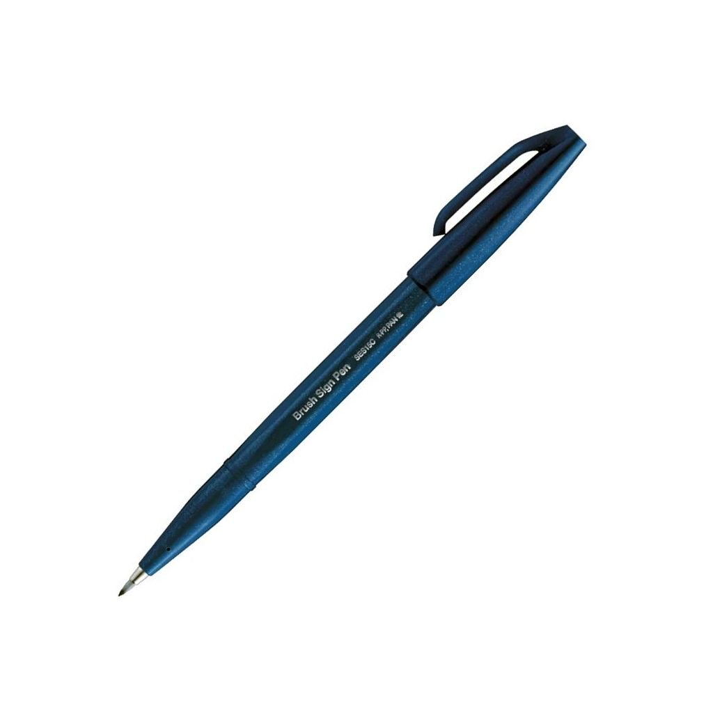 Pentel Sign Pen Touch - Fude Brush Tip - Navy Blue