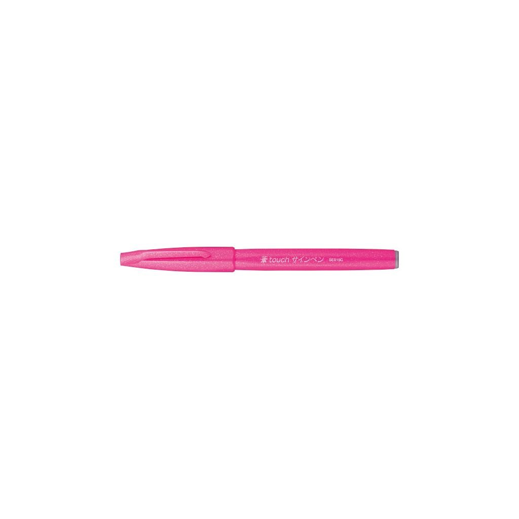 Pentel Sign Pen Touch - Fude Brush Tip - Pink
