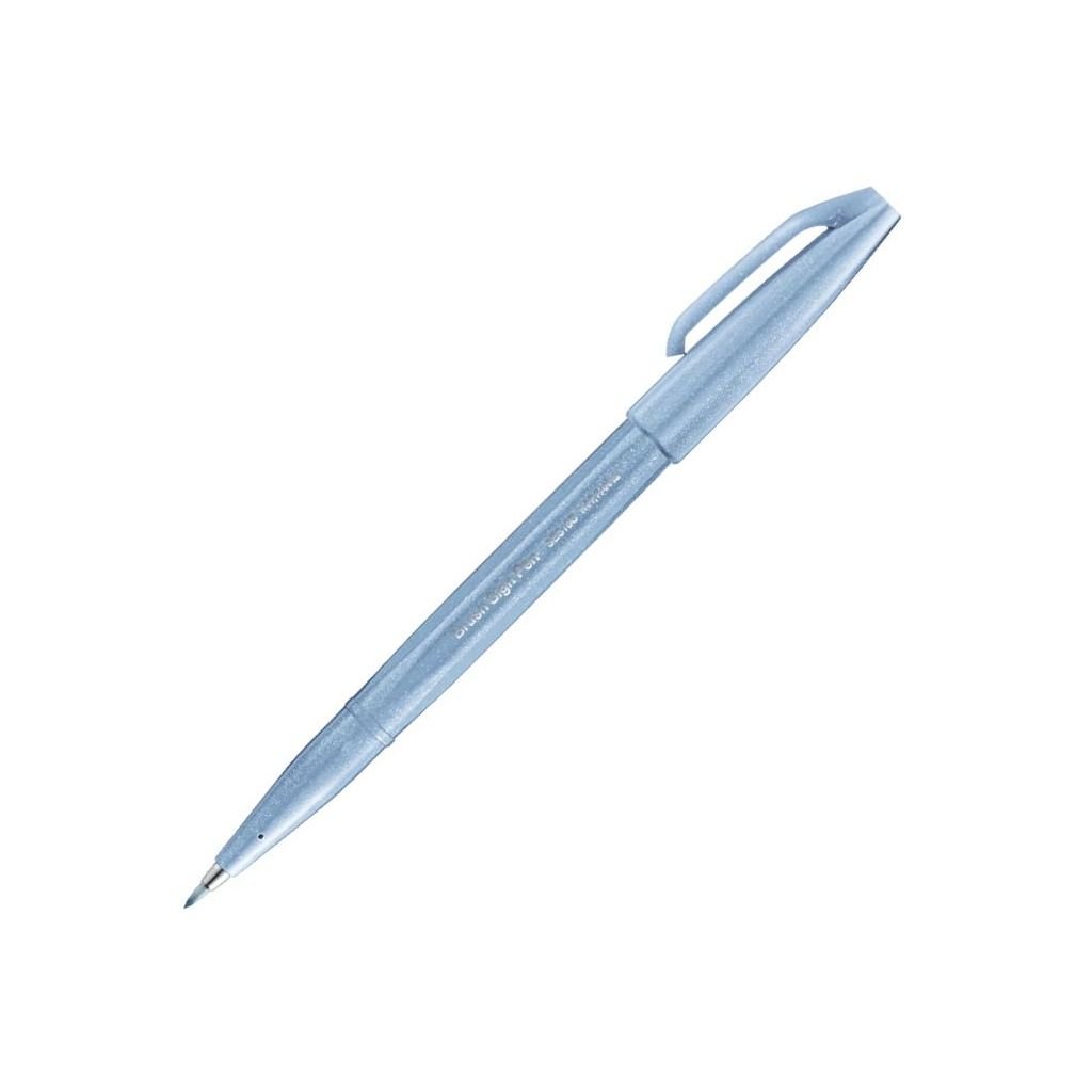 Pentel Sign Pen Touch - Fude Brush Tip - Grey Blue