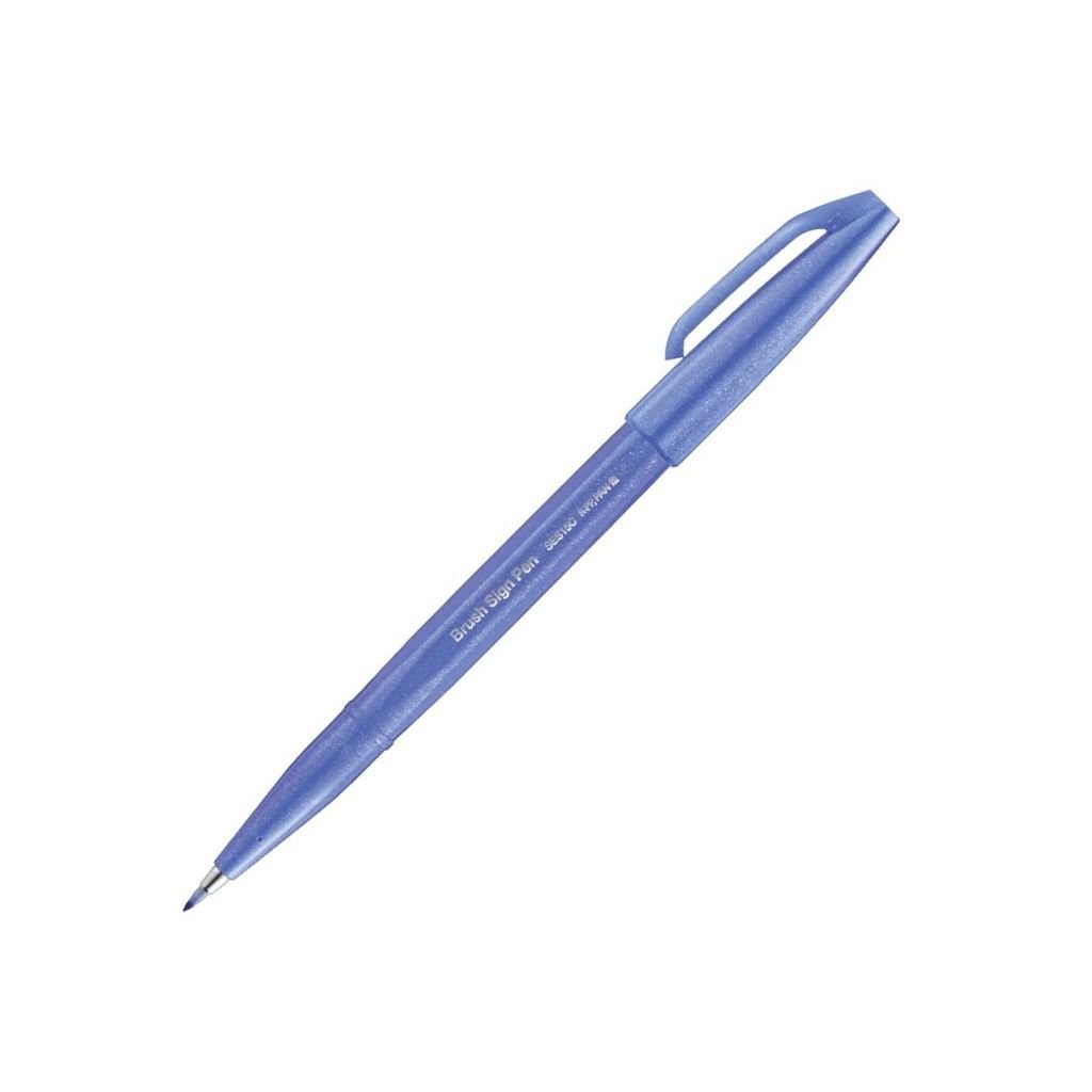 Pentel Sign Pen Touch - Fude Brush Tip - Blue Violet