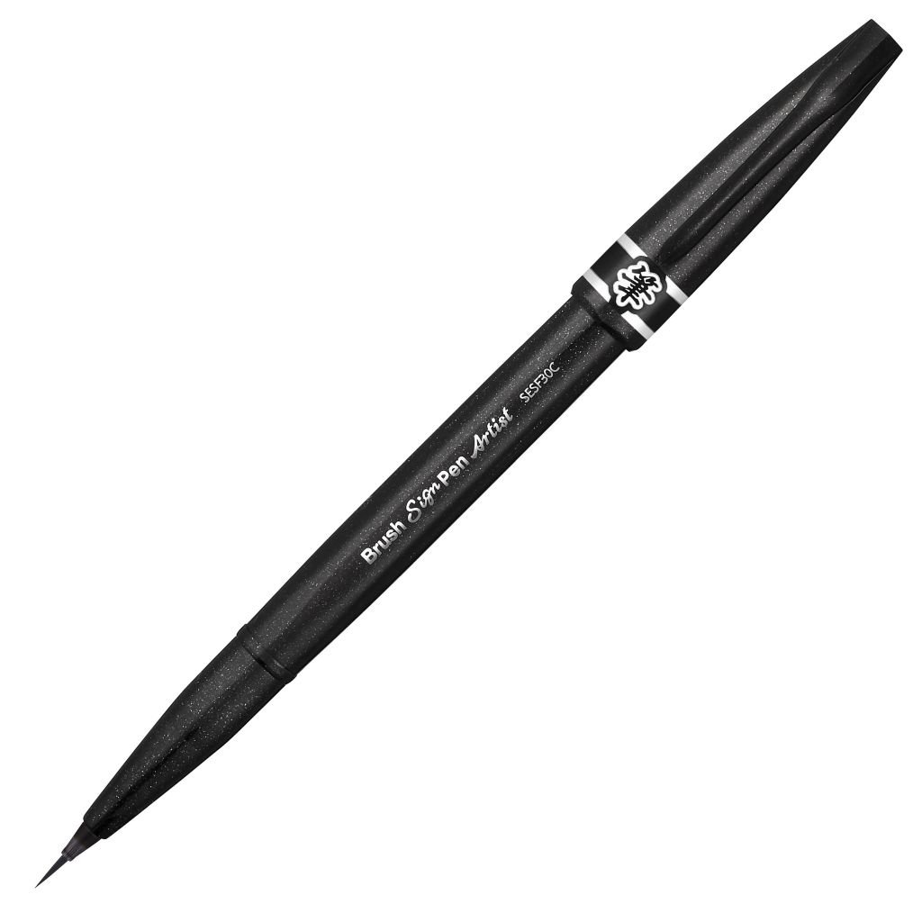 Pentel Artist Brush Sign Pen - Micro Brush Tip - Black