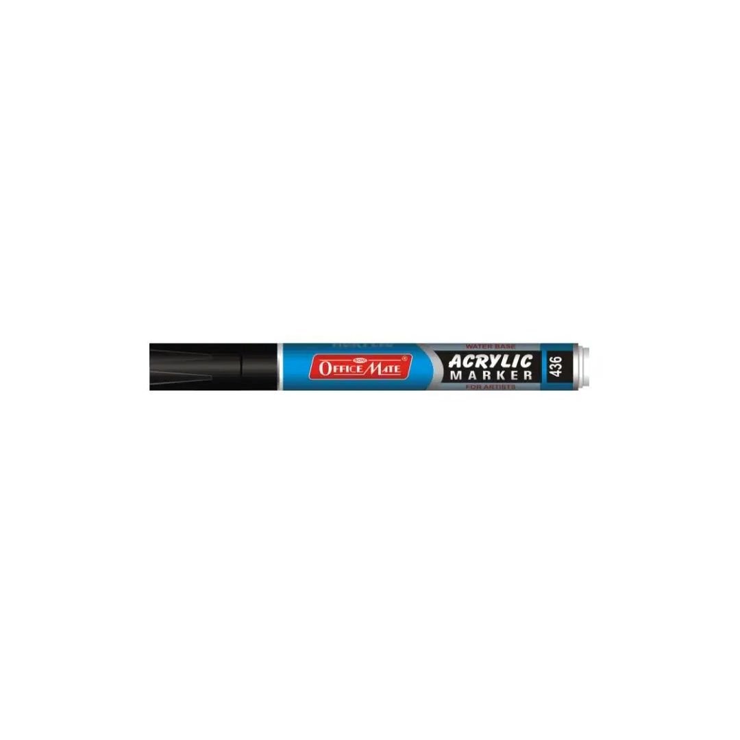 Soni Officemate Water Base Acrylic Marker - Fine Tip (3.05 MM) - Black