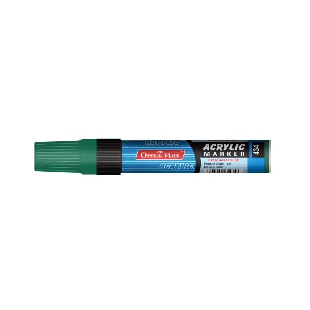 Soni Officemate Water Base Jumbo Acrylic Marker - Chisel Tip (15 MM) - Green