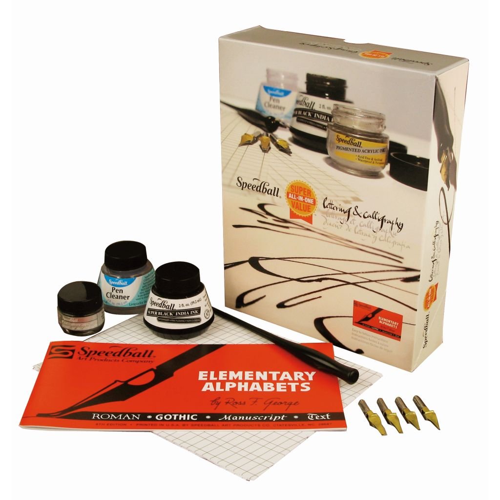 Speedball Calligraphy & Illustration Kit - The Super Value Lettering & Calligraphy Kit